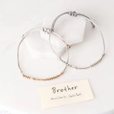 Morse Code 'Brother'  Bracelet