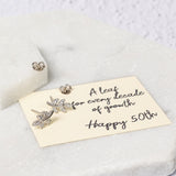 Sterling Silver And Zirconia Leaf Earrings