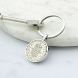 Personalised 1956 70th Birthday Shilling Keyring