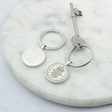 Personalised 1956 70th Birthday Shilling Keyring