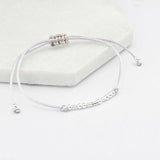 Sterling Silver 'Auntie' Morse Code Chain Bracelet