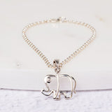 Encouraging Strength Silver 925 Elephant Bracelet