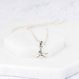 Silver 1st Anniversary Paper Boat Necklace