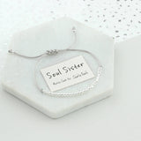 Sterling Silver 'Soul Sister' Morse Code Bracelet