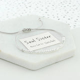 Sterling Silver 'Soul Sister' Morse Code Bracelet