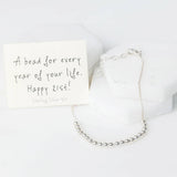 Sterling Silver Happy 21st Bead For Every Year Chain Bracelet