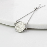 Any Date Personalised Sixpence Coin Bracelet