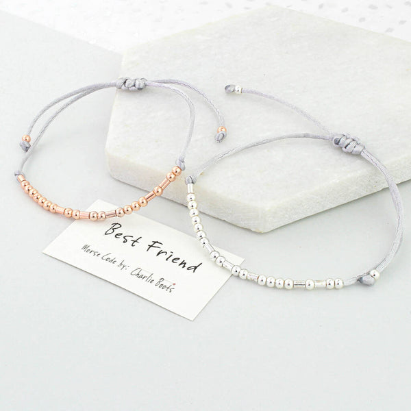 Best Friend Morse Code Bracelet – charlieboots