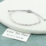 Morse Code 'Love You Dad' Bracelet