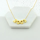 Silver or Gold Birth Date Necklace