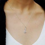 Sterling Silver Giraffe Pendant Necklace
