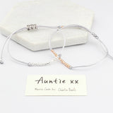 'Auntie' Morse Code Bracelet