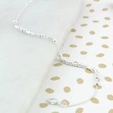 A New Chapter Sterling Silver Morse Code Chain Bracelet