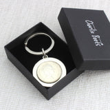 18th Or 21st Personalised Ten Pence Keyring
