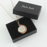 1963 60th Birthday Rose Gold Spinner Necklace
