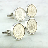 18th or 21st  Birthday Five Pence Cufflinks