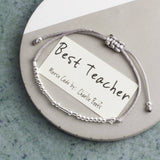 'Best Teacher' Morse Code Bracelet