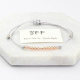 BFF Best Friends Morse Code Bracelet