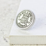 Personalised Sixpence Tie/Lapel Pin 1928 To 1967