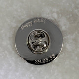 Personalised Sixpence Tie/Lapel Pin 1928 To 1967