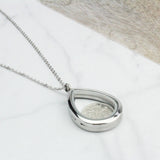 Dates 1928 To 1967 Teardrop Sixpence Locket Necklace