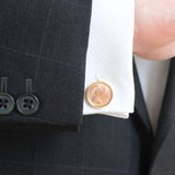 Personalised Age 37 To 53 Halfpenny Cufflinks Inc. 40th