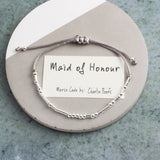 Maid Of Honour Morse Code Bracelet