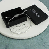 Morse Code I Love You To The Moon Bracelet