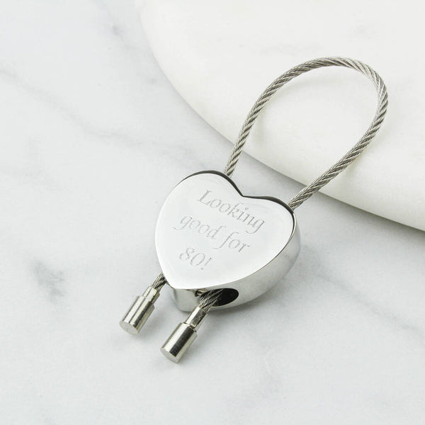 Personalised 1946 80th Birthday Sixpence Heart Keyring – charlieboots