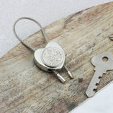 Personalised 1963 60th Birthday Sixpence Heart Keyring