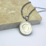 Personalised Any Date Five Pence Necklace