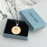 Personalised Any Date One Pence Birthday Necklace