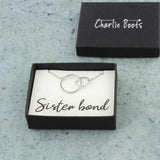 Silver Sister Bond Circle Bracelet