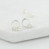Sterling Silver 40th Birthday Circle Earrings