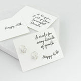Sterling Silver 60th Birthday Circle Earrings