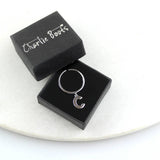 Sterling Silver Initial Letter Ring