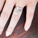 Sterling Silver Initial Letter Ring