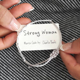 'Strong Woman' Morse Code Bracelet